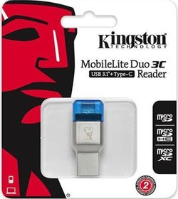 Resim Fcr-Ml3C Mobilelite Duo 3C Usb3.1+Type C Sd-Micro Sd Kart Okuyucu Kingston