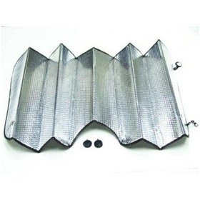 Resim Araba Ön Cam Güneşliği Balonlu Metalize Parlak Alüminyum Katlanabilir Oto Güneşlik (130x60cm) 