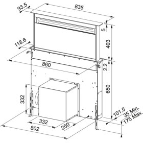 Resim Franke Fs Dw 866 110.0377.354 Davlumbaz - Siyah 