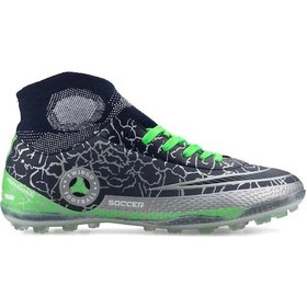 Resim Çoraplı Bilekli Boğazlı Krampon Futbol Ayakkabısı Lacivert-lacivert Lacivert 