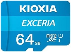 Resim KIOXIA EXCERIA 64GB microSDXC Kart – UHS-I, R100MB/s okuma 