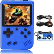Resim Taşınabilir El Retro Video Oyun Konsolu Dahili 400'lü Klasik Mini Oyun Konsolu Mavi 