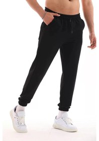 Resim Unisex İki İplik Eşofman Altı - Siyah 001 