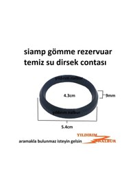 Resim Ayasya Yapı Siamp Gömme Rezervuar Temiz Su 5.4 Siyah Dirsek Contası Diğer 