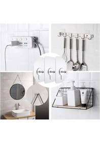 Resim Güçlü Yapışkanlı 6mm Hanger Vidalı Askılık 3 Adet-al4263 Şeffaf 