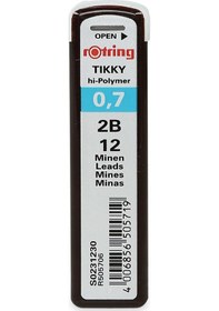 Resim Rotring Min Hi-Polymer Uç 2B 0.7 MM S0231230 