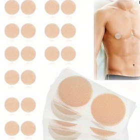 Resim 100 adet Erkek Meme Ucu Kapağı, Tek Kullanımlık Meme Ucu Stickerı, Görünmez Ultra-İnce Anti-Konveks Sticker, Fitness Spor Koşu Anti-Sürtünme ve Hafif Meme Ucu Stickerı 