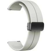 Resim Xiaomi Uyumlu Watch S2 46mm Kordon Mıknatıslı Silikon 20mm Krd84 