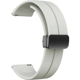 Resim Xiaomi Uyumlu Watch S2 46mm Kordon Mıknatıslı Silikon 20mm Krd84 