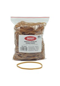 Resim Ekoset 120X3Mm Geniş Kauçuk Paket Ambalaj Lastiği 500 Adet 