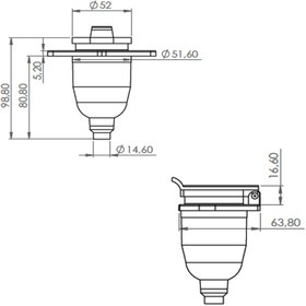 Resim Römork Soketi - S Tip Metal - 7 Pin 