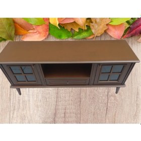 Resim Bengimobilya Tv Sehpası Windovs Model Pencere Ahşap Gürgen Retro Ayak Ceviz Re (483187412) 