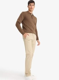 Resim DeFacto Regular Fit Normal Kesim Yazlık Düz Paça Chino Kanvas Pantolon 