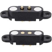 Resim 2-pin 2.8mm Pogo Pin Manyetik Konnektör Takımı - Kulaklı 
