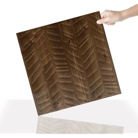 Resim 3 Boyutlu Duvar Paneli Kabartmalı Kılçık Desen Pvc 41X41 Cm/ 6 Adet /1 M² Antik 