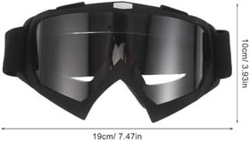 Resim 2 Adet Rüzgar Geçirmez Motokros Koruyucu Gözlükler Toz ve Rüzgara Dayanıklı Atv Off-road Sürüş Gözlükleri Kayak ve Snowboard İçin Uyumlu Motosiklet Gözlüğü Seti 