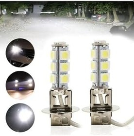 Resim 2 Adet H3 Far Ampulü 18 Ledli 6000k 12v 800lm 