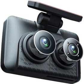 Resim Bosphorusboutique Springsun Araba Kamera Aksesuarları Sürüş Kaydedici Hd1080p 3 Ekran Up 