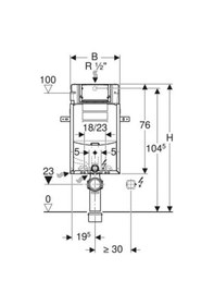 Resim Geberıt Sigma Gömme Rezervuar Seti 110.340.00.5 Beyaz 