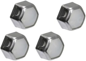 Resim Navara D22 1998-2006 Direksiyon Kilidi Durdurma Somunu Cıvata Kapağı Seti, Kamyon Direksiyon Kolonu için 4 adet Metal ve Plastik Yedek 