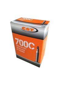 Resim Cst 700X18/25C 60 Mm Ince Sibop Iç Lastik Yol Bisikleti Uyumlu Siyah - Yeşil 