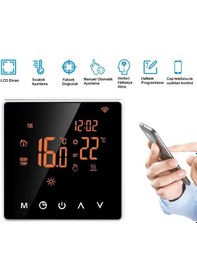 Resim Smart 220v 16A Cep Telefonu Kontrollü Akıllı Termostat 