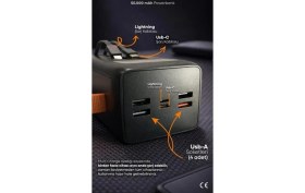 Resim Teknoparkta Simex 50.000 Mah Powerbank 50000 Mah Pd Fenerli Hızlı Şarj Kablolu Taşınabilir Şarj Cihazı Type C 