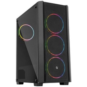 Resim FC-9415G 500 W Double Slim Ring Fan Gaming Bilgisayar Kasası 