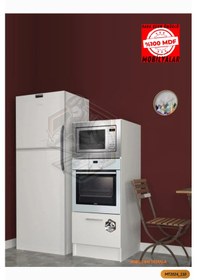 Resim Tamamı Mdf Çok Amaçlı Tek Kapaklı Ankastre Ve Mini Fırın Dolabı 