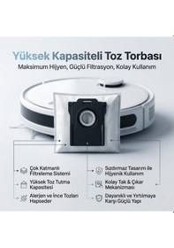 Resim Dreame L40 Ultra Gen2 İle Uyumlu 8'li Toz Torbası 20.0 