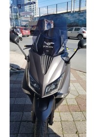 Resim Zeus Motor 2015-2018 Yamaha Tmax 530 Uyumlu Uzun Ön Cam Koyu Füme 