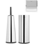 Resim Brabantia Banyo Aksesuarı 3 Lü Set Parlak Paslanmaz Çelik 280689 