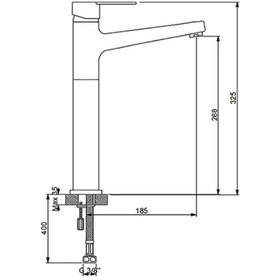 Resim Newarc Domino Çanak Tipi Lavabo Bataryası 971001 Ekstra Uzun Gaga Diğer 