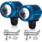 Resim Youmex 2 Adet Çift Renkli Motosiklet Led Farı - 6000k Beyaz & 3000k Sarı Işık, 30w Güçlü Aydınlatma 