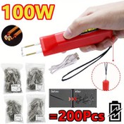Resim 2in 1 Sıcak Plastik Kaynak Makinesi 100W Kablosuz USB Şarj Plastik Kaynak Makinesi Taşınabilir Mini Kaynak Aracı Plastik Çatlak Onarım Aracı Seti 200 Kaynak Çivisi ile 