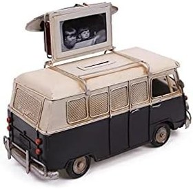 Resim Knm-1210E-3394S Dekoratif Metal Minibüs Çerçeveli ve Kumbaralı Hediyelik 