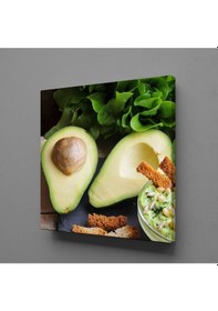 Resim Avakado Ve Marul Kanvas Tablo 30x30cm 