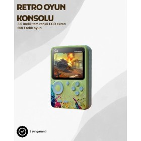 Resim G5 Taşınabilir Retro Oyun Konsolu – Çocuk ve Yetişkinler Için 
