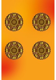 Resim Kahve Saray Tavan Motif 9*9 4 Adet 