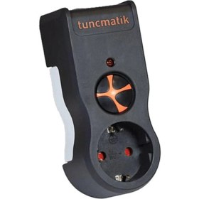 Resim Tuncmatik Siyah Tunçmatik Akım Enerji Korumalı Priz 1'li Aksesuar Modern Tasarım ile Güvenli Kullanım 