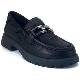 Resim Mammamia 3235 Hakiki Deri Günlük Kadın Ayakkabı-siyah Nubuk Siyah Nubuk 