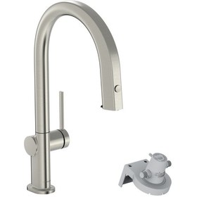 Resim Hansgrohe Aqıttura M91 Evye Bataryası M91 Filtre Sistemi 210 Cekilebilir Gaga Paslanmaz Celik 76803800 