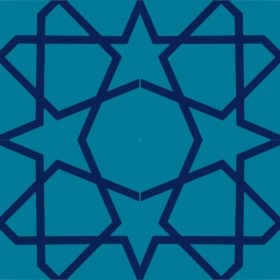 Resim Kütahya Hedef Çini AC49 20 x 20 Dekoratif Çini 