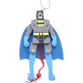 Resim Ahşap Salanan Batman Figürü ALK1193 