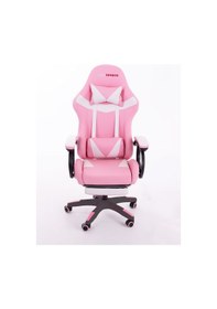 Resim Sports Vıbro Oyuncu Koltuğu Masaj Özellikli Gaming Chair Pembe/ Beyaz Pembe/ Beyaz 