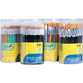 Resim Fanart Academy Seri 536 Fırça Seti (144ad) Düz Kesik 6-8-10-12 