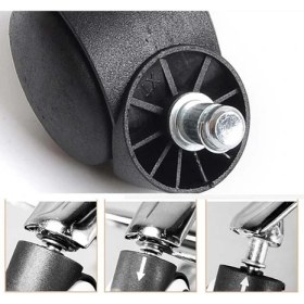 Resim Art Modam 5 Adet Ofis Sandalye Tekerleği Üniversal Ofis Koltuğu Tekerleği 