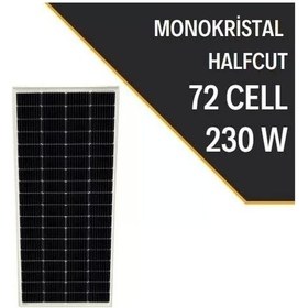 Resim Lexron 230w Half Cut Monokristal Güneş Paneli 