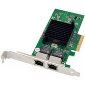 Resim PCIE X4 çift RJ45 Gigabit Ethernet sunucu çift bağlantı ethernet kartı PCIE X4 çift RJ45 Gigabit Ethernet sunucu çift bağlantı ethernet kartı