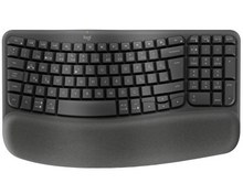 Resim Wave Keys Kablosuz Ergonomik TR Tuş Dizimi Grafit Klavye Logitech